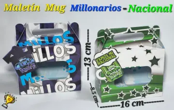 MALETÍN MUG REF MILLONARIOS Y NACIONAL x12