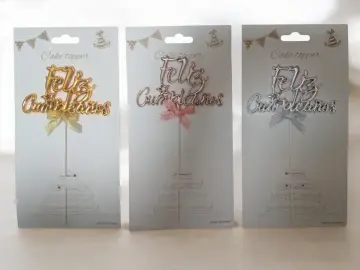 TOPPER ACRILICO FELIZ CUMPLEAÑOS RF DF 857