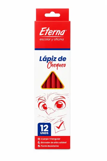 LAPIZ ROJO TRIANGULAR X12 RF:ET128