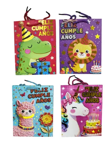 BOLSA DE REGALO ANIMALES PEQUEÑA 18X23 CM RF- PARTY ON 1306