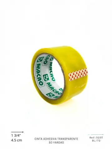 CINTA ADHESDIVA TRANSPARENTE 50 METROS RF:523T