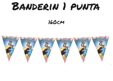 BANDERIN 1 PUNTA (VIRGEN DEL CARMEN)