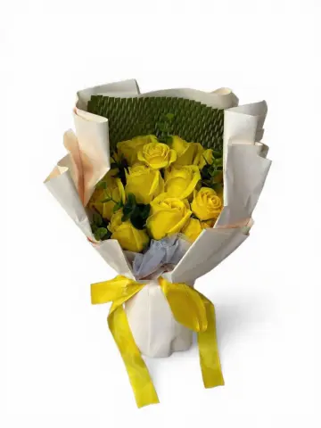 RAMO DE ROSAS AMARILLAS 23 CM RF: PARTY ON 1011