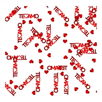 CONFETI DE MESA TE AMO ROJO