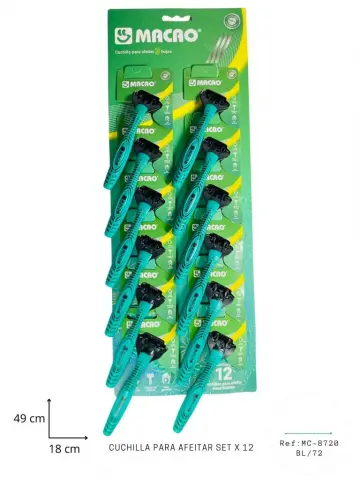 CUCHILLA PARA AFEITAR SET X12 RF:MC8720