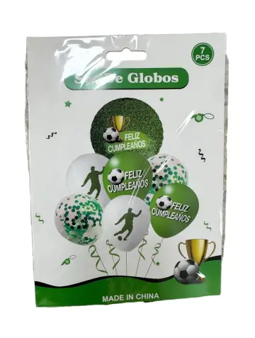 BOUQUET DE GLOBOS X7 FUTBOL RF- PARTY ON 1059