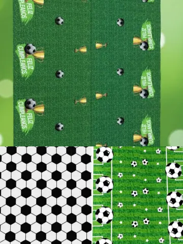 MANTEL METALIZADO FUTBOL RF: PARTY ON 1036