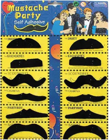 BIGOTE CARTÓN X12 44-10