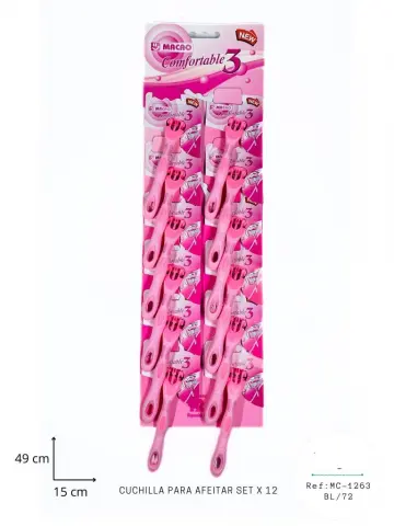 CUCHILLA PARA AFEITAR SET X12 RF:MC1263