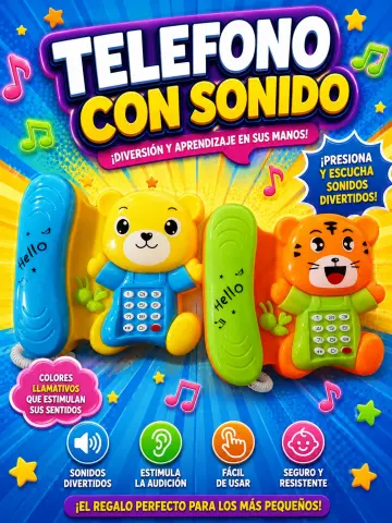 TELEFONO CON SONIDO DE BATERIAS RF:MG53224