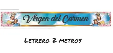 LETRERO 2 METROS (VIRGEN DEL CARMEN)