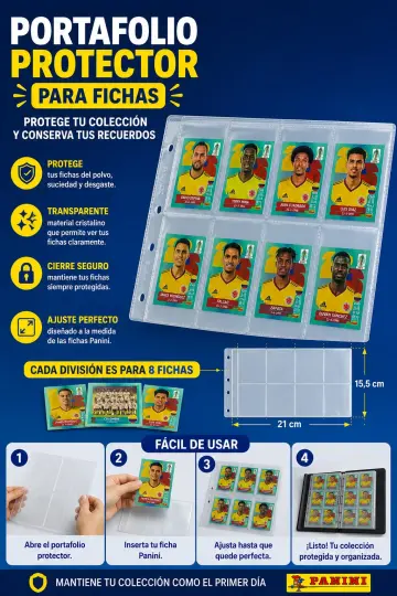 PORTAFOLIO PROTECTOR PARA FICHAS