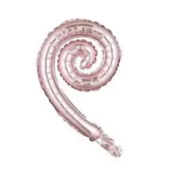 GLOBO METALIZADO ESPIRAL ORO ROSA