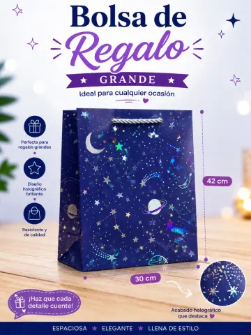 BOLSA DE REGALO GRANDE ESPACIAL RF:NA056