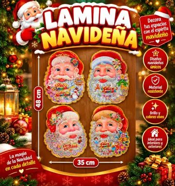 LAMINA NAVIDEÑA 48X35 CM RF:F162