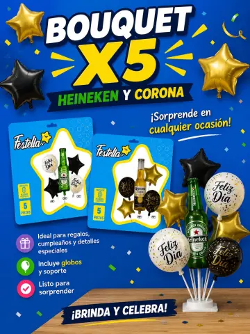 BOUQUET CERVEZA X5 RF:10219