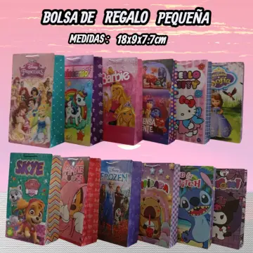 BOLSA DE REGALO PEQUEÑA PAPEL BOND FULL COLOR NIÑA X12