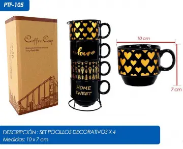 SET POCILLOS DECORATIVO x4 REF- PTF105