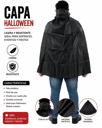 CAPA DISFRAZ HALLOWEEN 80 CM RF:AS-H438