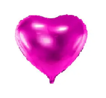 GLOBO CORAZON FUCSIA 18 PULGADAS