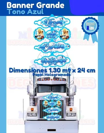 BANNER NUBE GRANDE AZUL VIRGEN DEL CARMEN