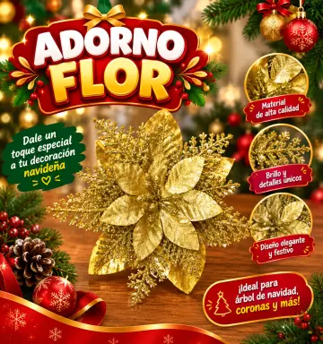 ADORNO FLOR PONCETIA MORELLA RF:W825D