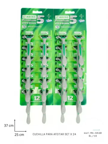 CUCHILLA PARA AFEITAR SET X12 RF:MA-6620