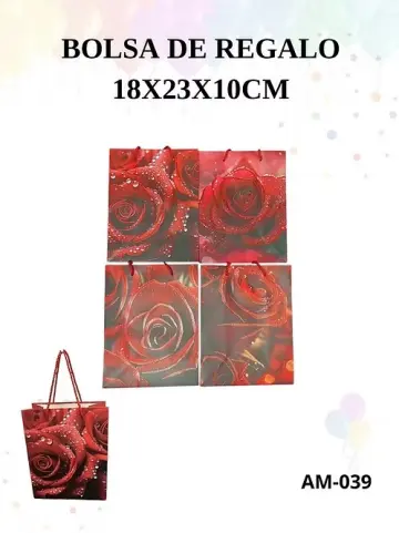 BOLSA DE REGALO ROSA PEQUEÑA RF:AM-039