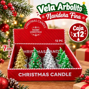 VELA DECORATIVA NAVIDEÑA X12 RF:W1248