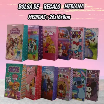 BOLSA DE REGALO MEDIANA PAPEL BOND FULL COLOR NIÑA X12