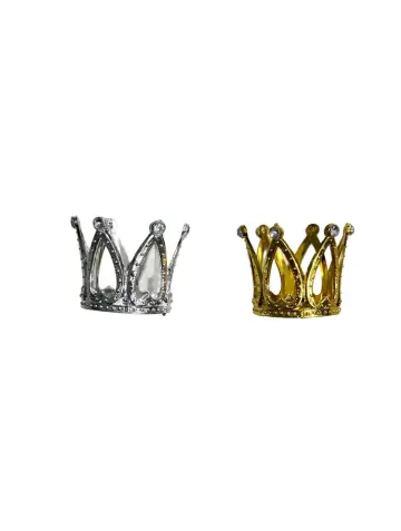 CORONA DECORATIVA PLASTICA X20 3.5X3.2 CM RF- PARTY ON 1190
