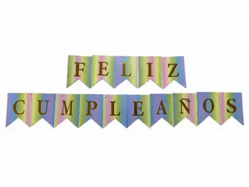 BANDERIN FELIZ CUMPLEAÑOS DEGRADE RF: PARTY ON 1070