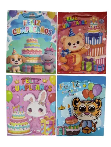 BOLSA DE REGALO ANIMALES PEQUEÑA 18X23 CM RF- PARTY ON 1300