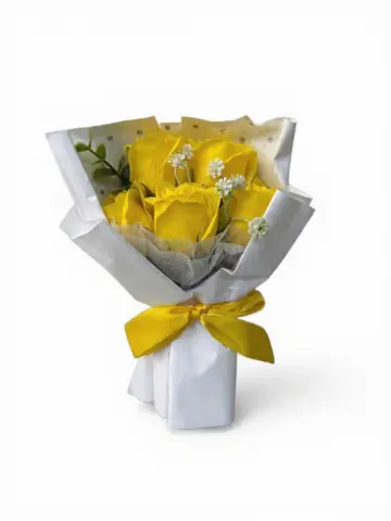 RAMO DE ROSAS  AMARILLO 20 CM RF:PARTY ON 1007