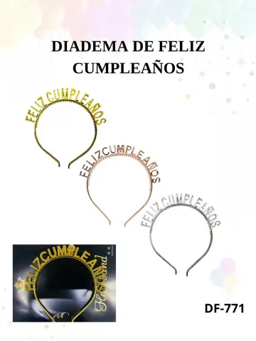 DIADEMA FELIZ CUMPLEAÑOS RF:DF-771