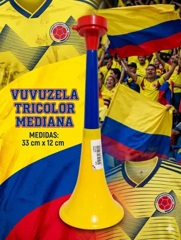 VUVUZELA TRICOLOR MEDIANA RF:MT4357
