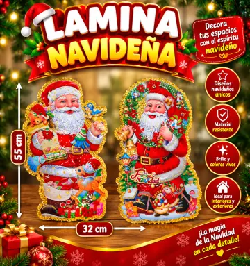LAMINA NAVIDEÑA 55X32 CM RF:F163
