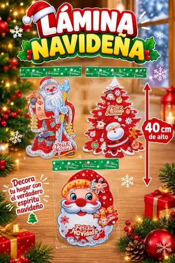 LAMINA NAVIDEÑA 40 CM RF:HG25-563