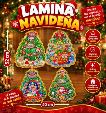 LAMINA NAVIDEÑA 52X40 CM RF:F164