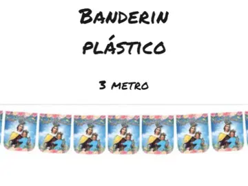 BANDERIN PLASTICO (VIRGEN DEL CARMEN)