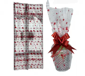 PAPEL CELOFAN ESTAMPADO CORAZON X100 RF:IF6535