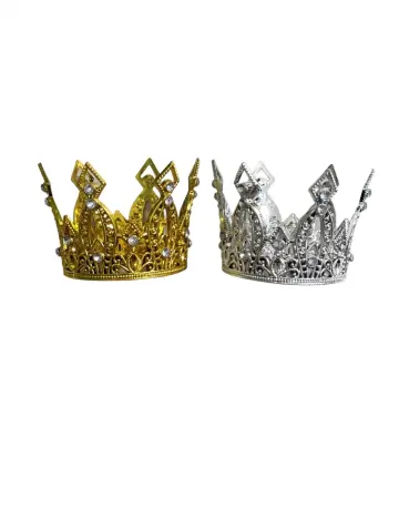 CORONA DECORATIVA PLASTICA 6.7X6 CM RF- PARTY ON 1191