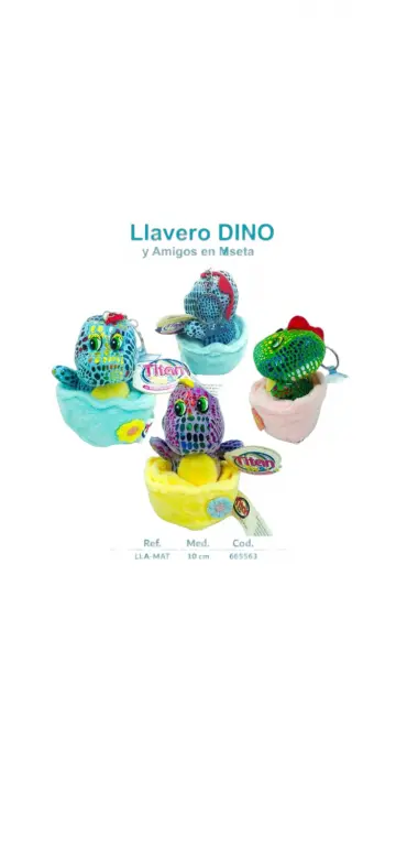 LLAVERO PELUCHE MATERA DINO RF:LLA-MET