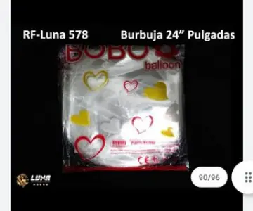 GLOBO BURBUJA X 50 24 PLG RF-LUNA039