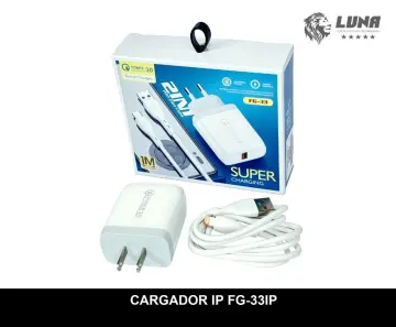 CARGADOR CARGA RAPIDA IPHONE RF:LUNAPARTY-FG-33IP