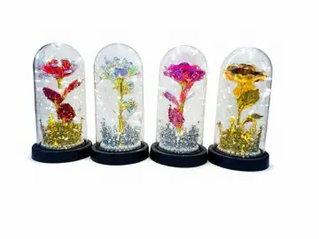 CUPULA CON ROSA Y CORONA 20 CM RF: PARTY ON 1003