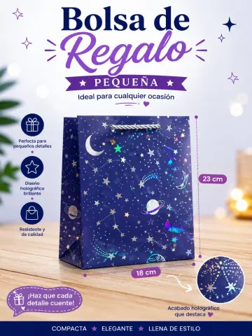 BOLSA DE REGALO PEQUEÑA ESPACIAL RF:NA054