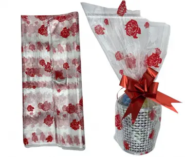 PAPEL CELOFAN ESTAMPADO ROSA X100 RF:IF6540