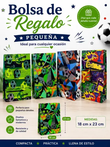 BOLSA DE REGALO PEQUEÑA BALON RF:NA093