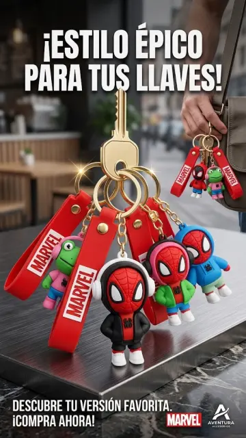 LLAVERO HOMBRE ARAÑA RF:PTZ-0028